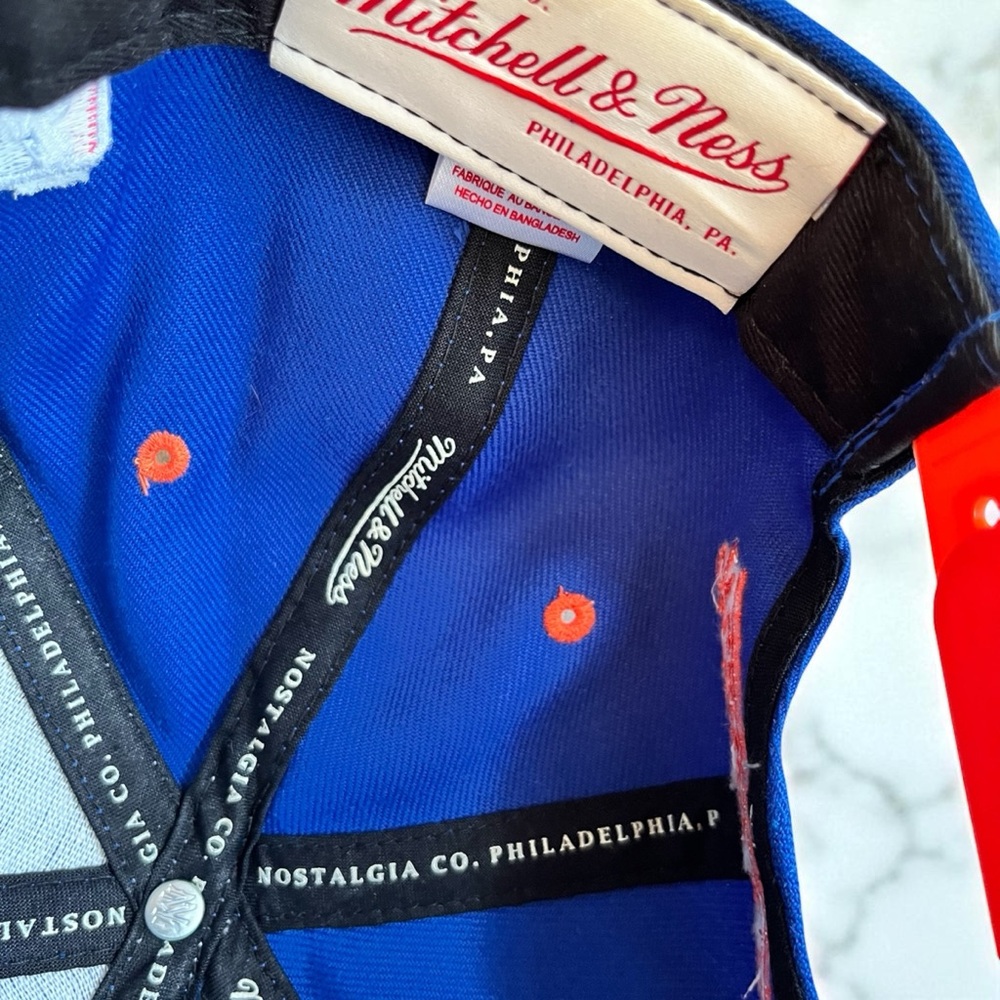 Mitchell & Ness Blue and Orange New York Knicks Hat - Picture 4 of 5